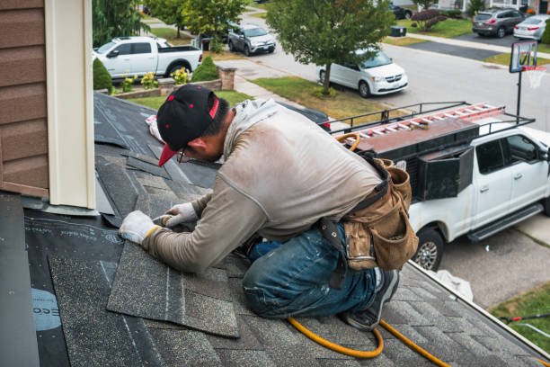 Professional Roof Installation technician working in Lindenhurst, NY